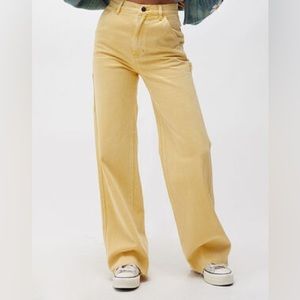 NWT yellow pacsun flare jeans - 24